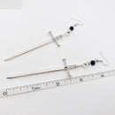 Sword Long Dangle Earrings-3