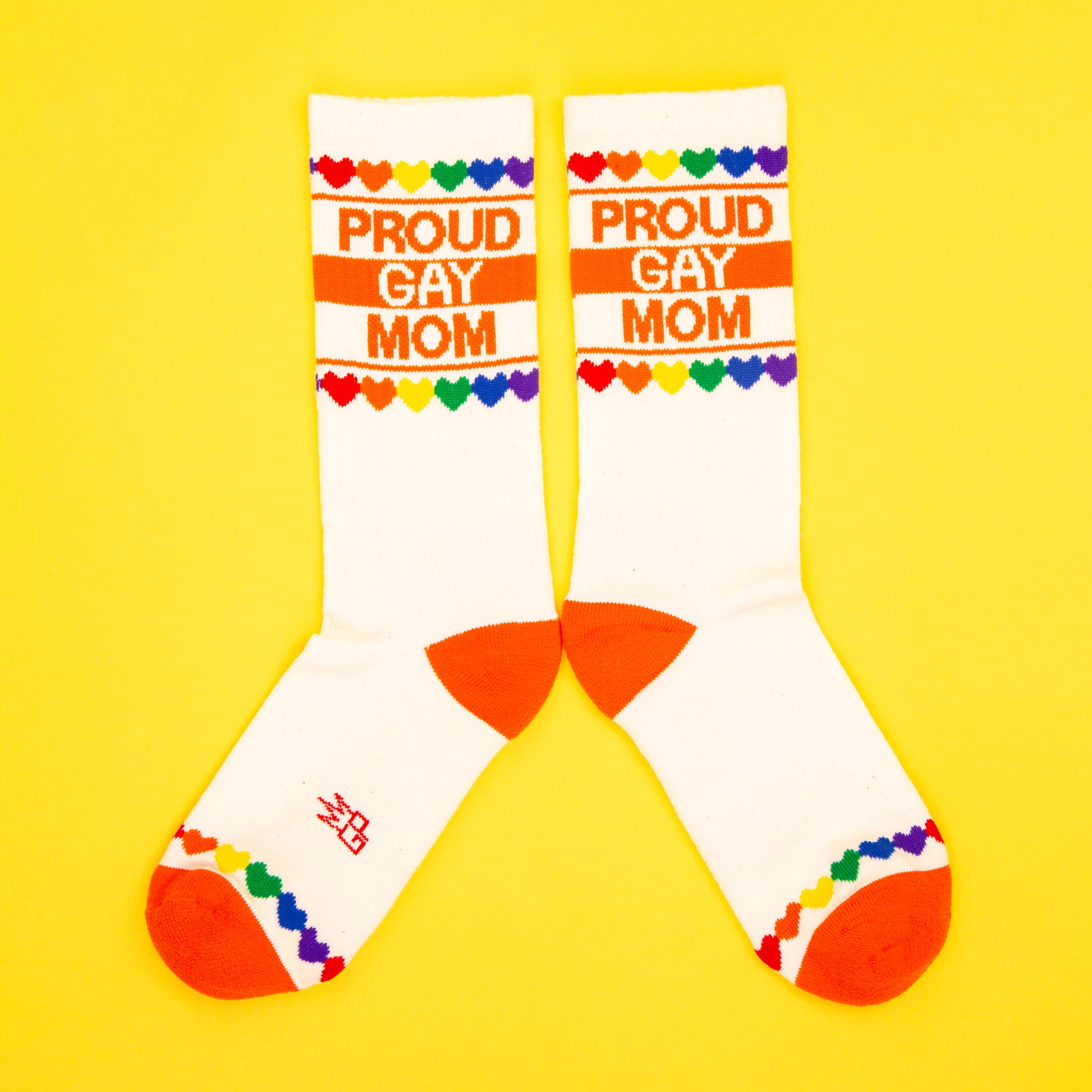 Proud Gay Mom Gym Crew Socks