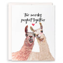 Two Weirdo Llamas Wedding Anniversary Card-1