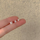 Dainty Tiny Star Stud Earrings-1