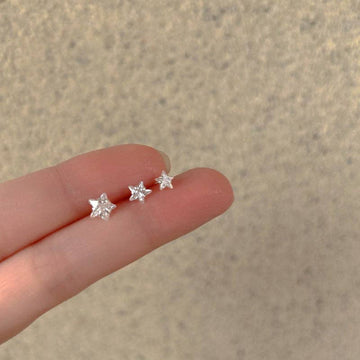 Dainty Tiny Star Stud Earrings