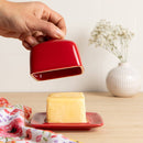 Red Square Butter Dish-2