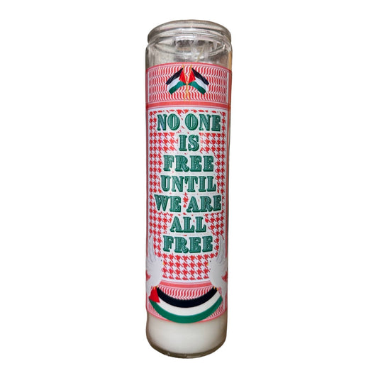 No One is Free Until We Are All Free Candle