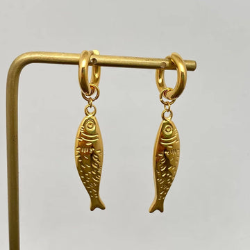 Fish Huggie Earrings