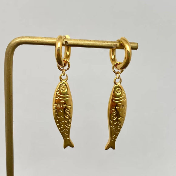 Fish Huggie Earrings