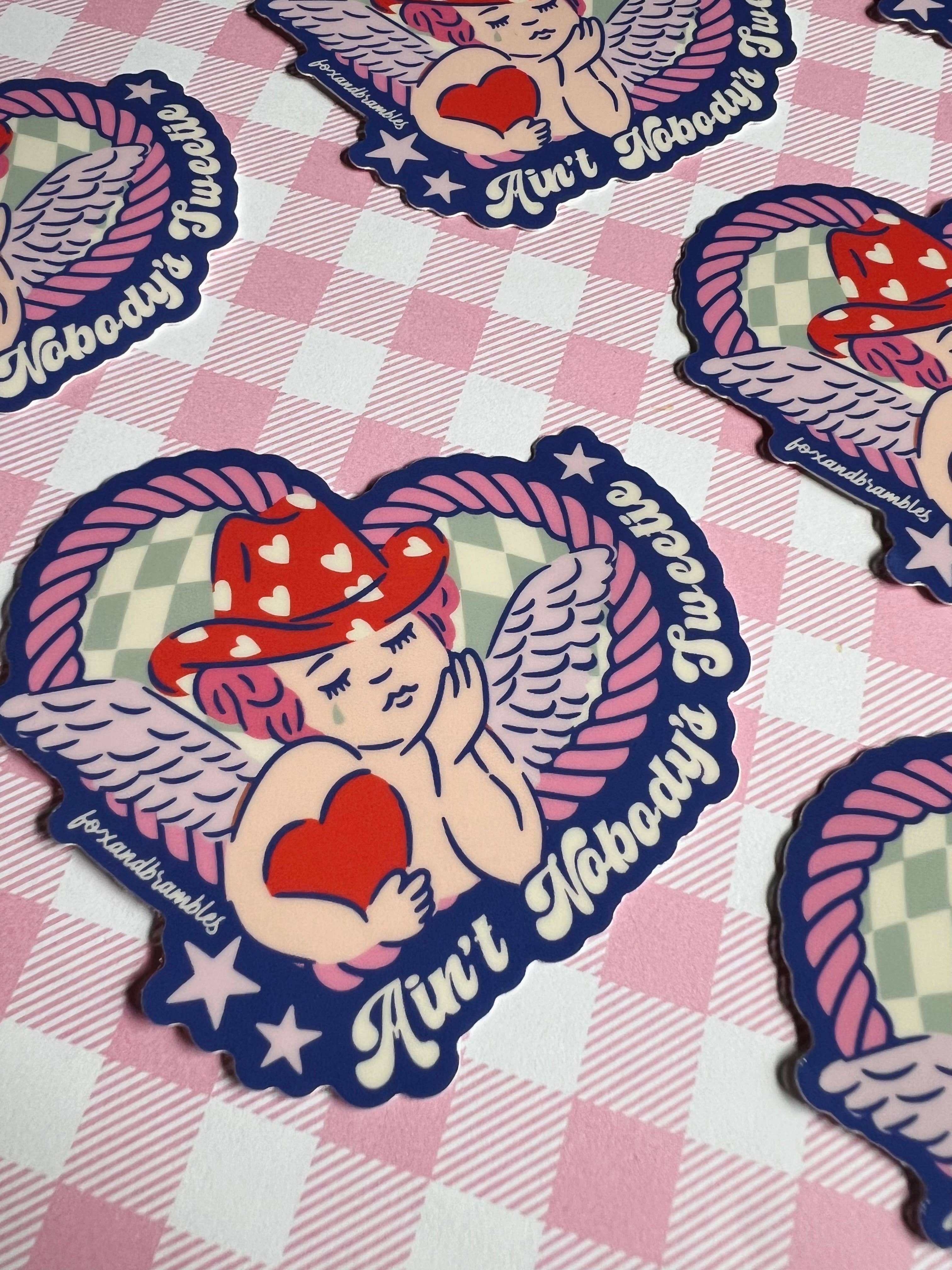 Nobody’s Sweetie Cowboy Sticker - 0