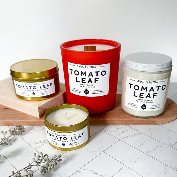 Tomato Leaf Soy Wax Candle