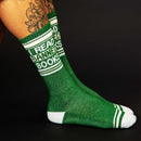 I Read Banned Books Gym Crew Socks-7