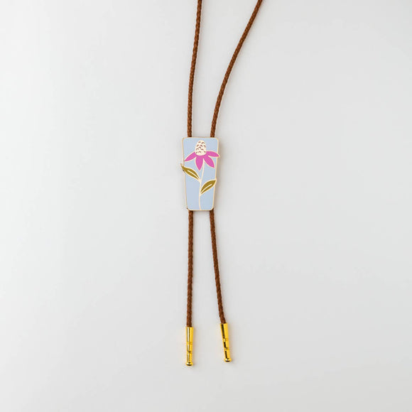 Echinacea Bolo Tie