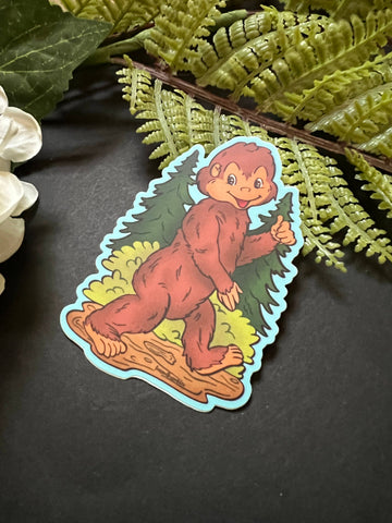 Retro Bigfoot Sticker
