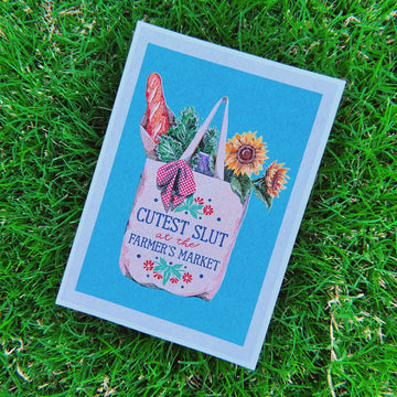 Cutest Slut At The Farmers Market Print - 0