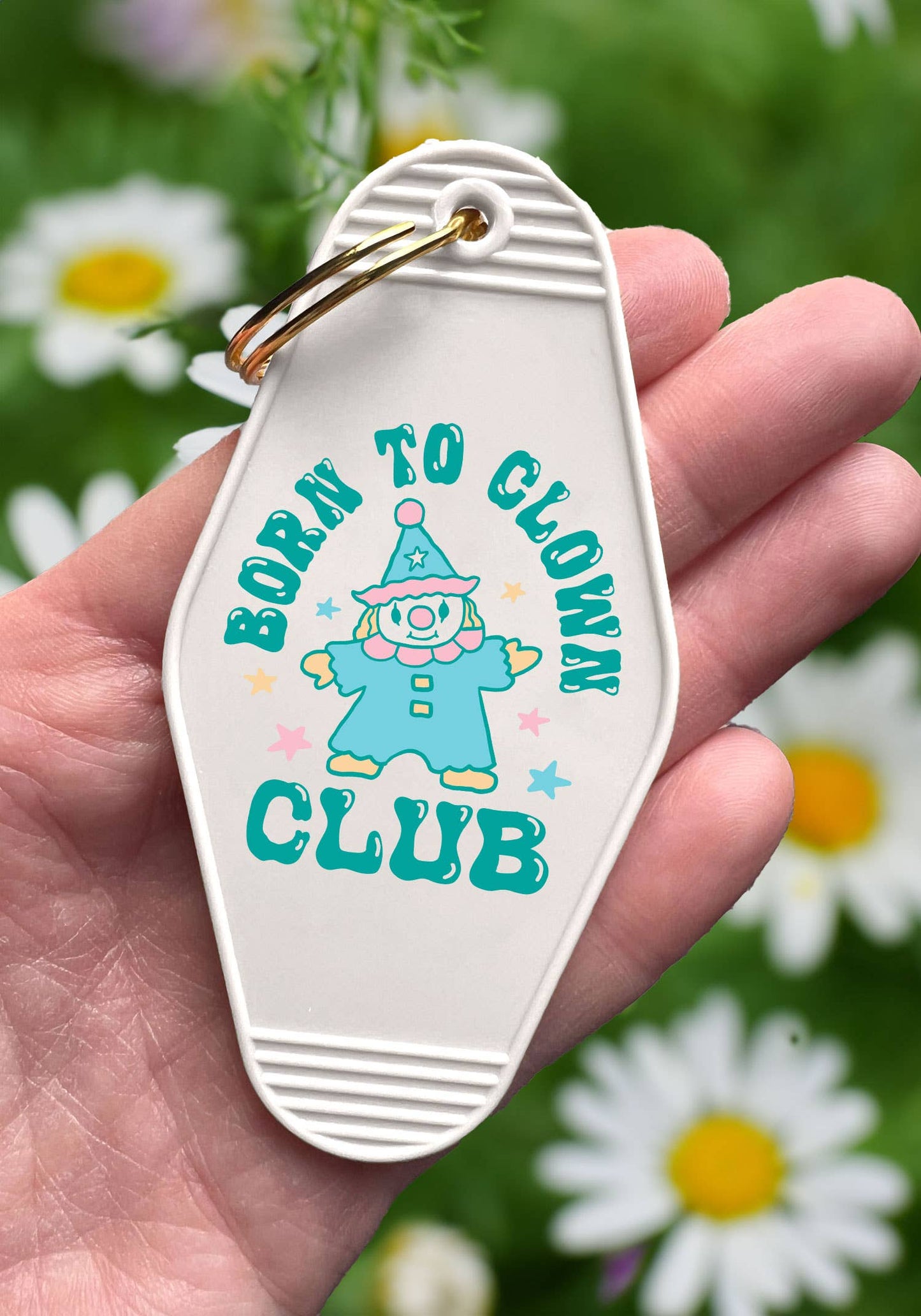 Born To Clown Club Motel Keychain