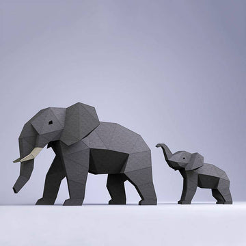 Elephants PaperCraft Art Kit