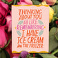 Ice Cream in the Freezer Card