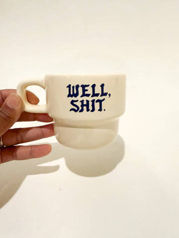 Well, Shit. Retro Diner Mug - 0