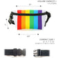 Rainbow Stripe Slim Fanny Pack