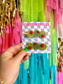 Stuffed Olive Hair Clip Set-13