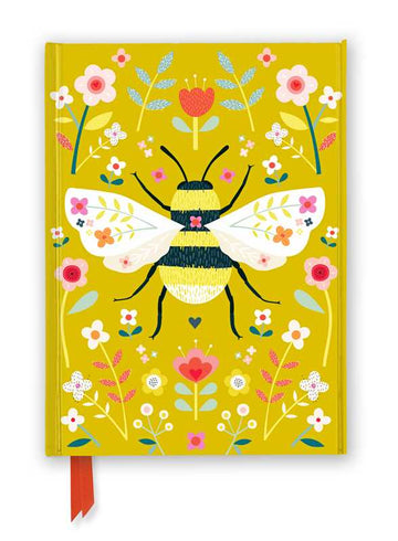 Wildflower Bee Foiled Journal
