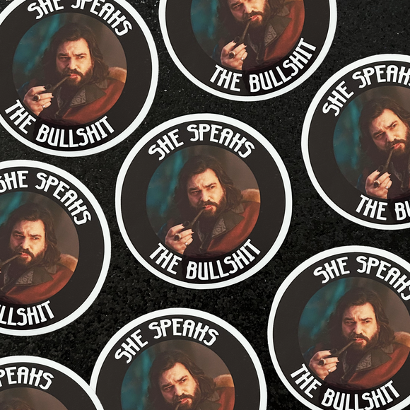 WWDITS She Speaks the Bullshit Sticker