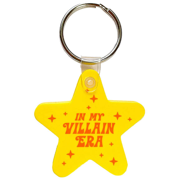 In My Villain Era Yellow Star Shaped Keychain