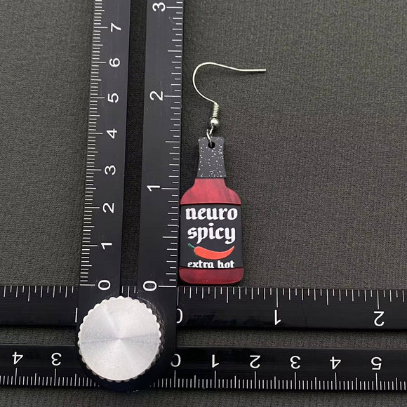 Neuro Spicy Hot Sauce Earrings