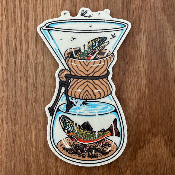 Chemex Trout Sticker