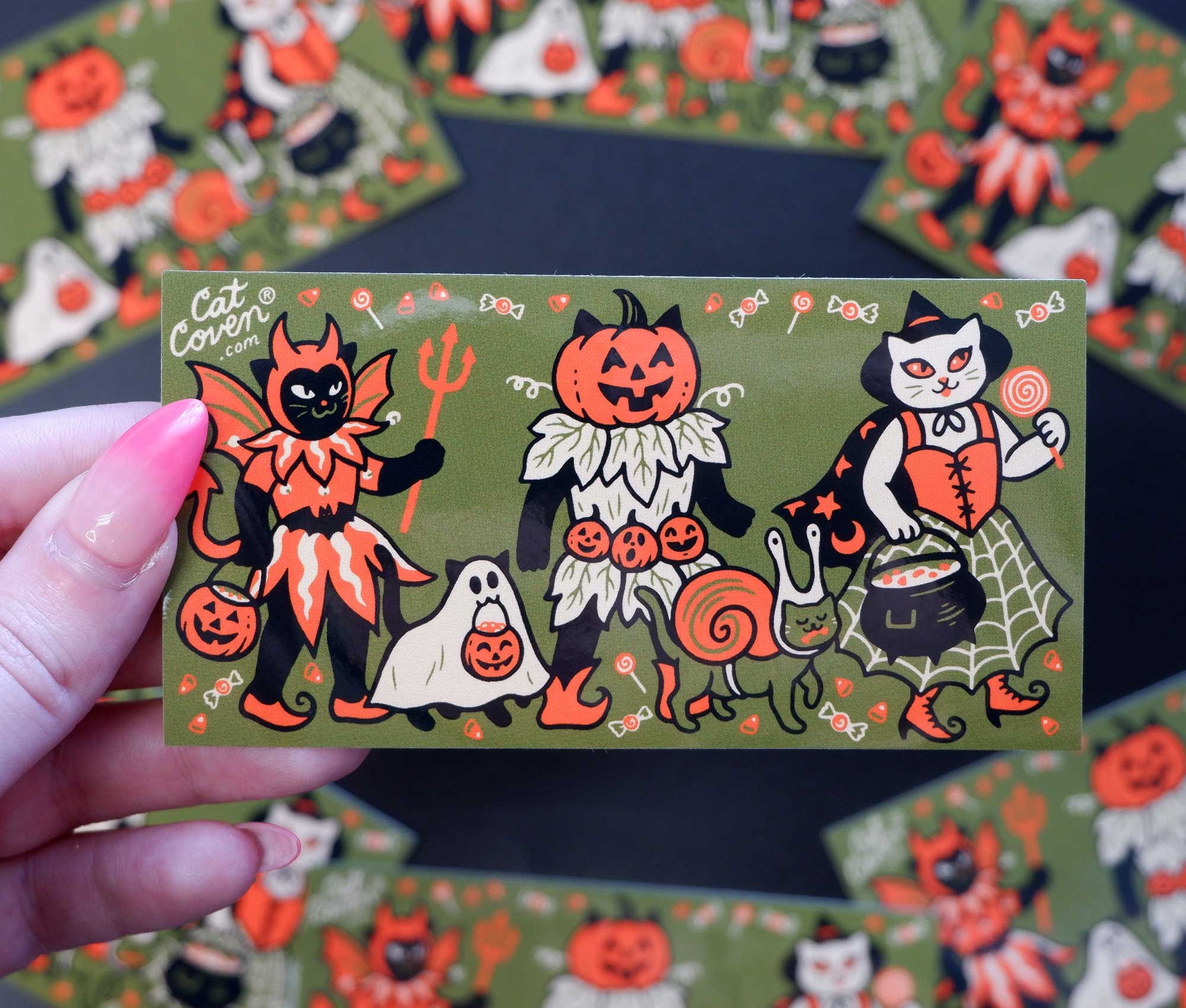 Costume Cats Sticker