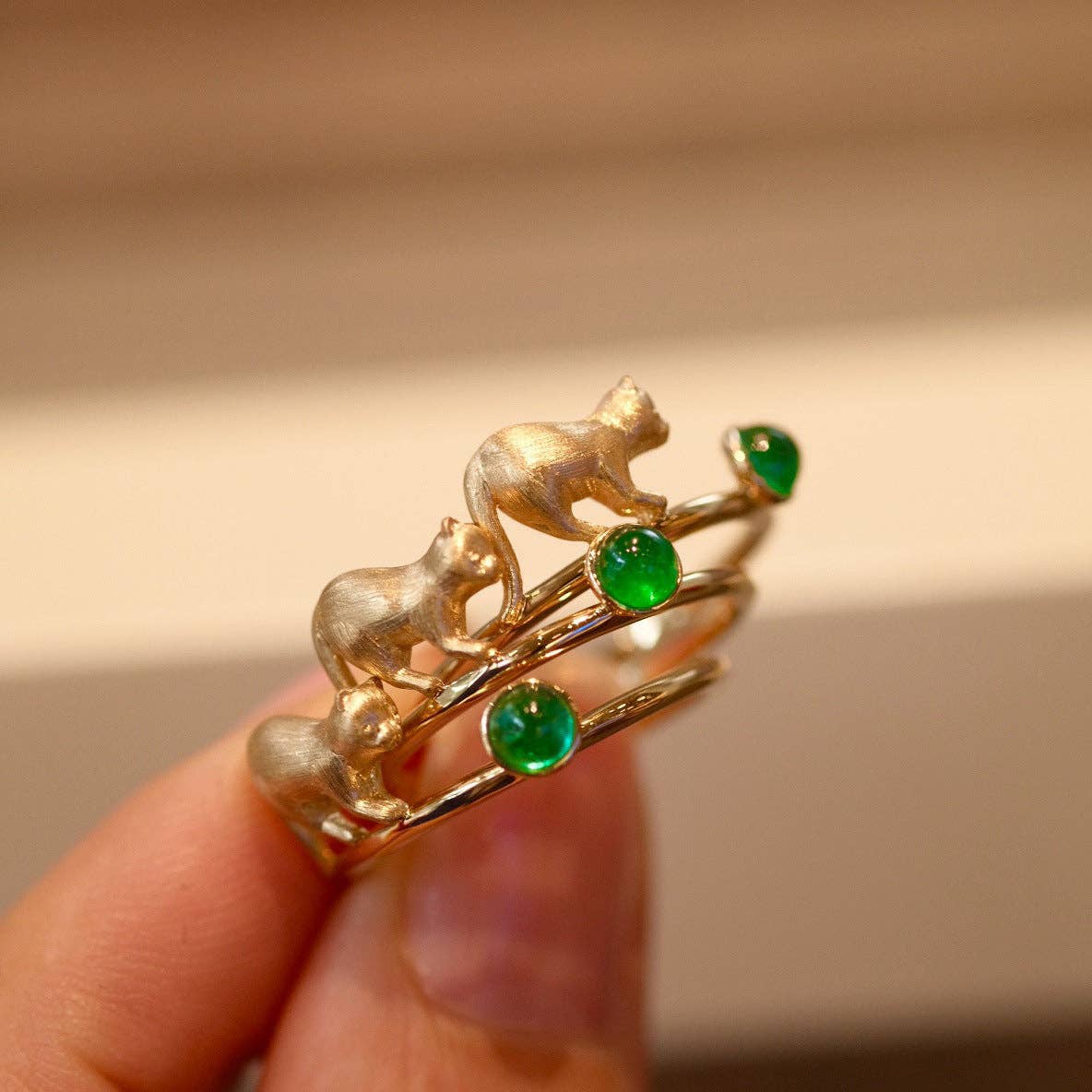 Cute Cat Stackable Ring