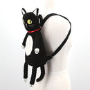 Furry Black Cat Backpack-2