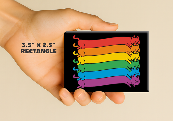 Rainbow Cats Magnet