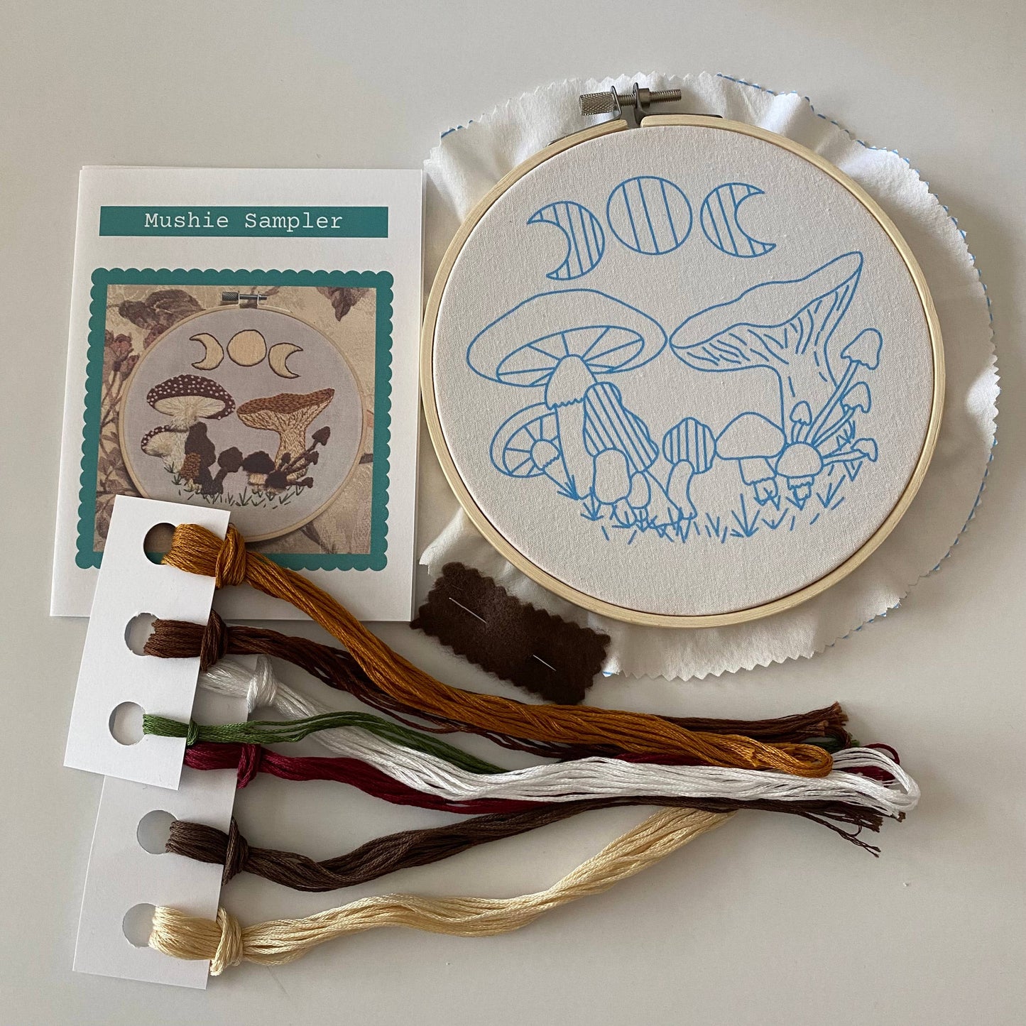 Mushroom Sampler Embroidery Kit