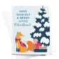 Merry Little Christmas Fox Card