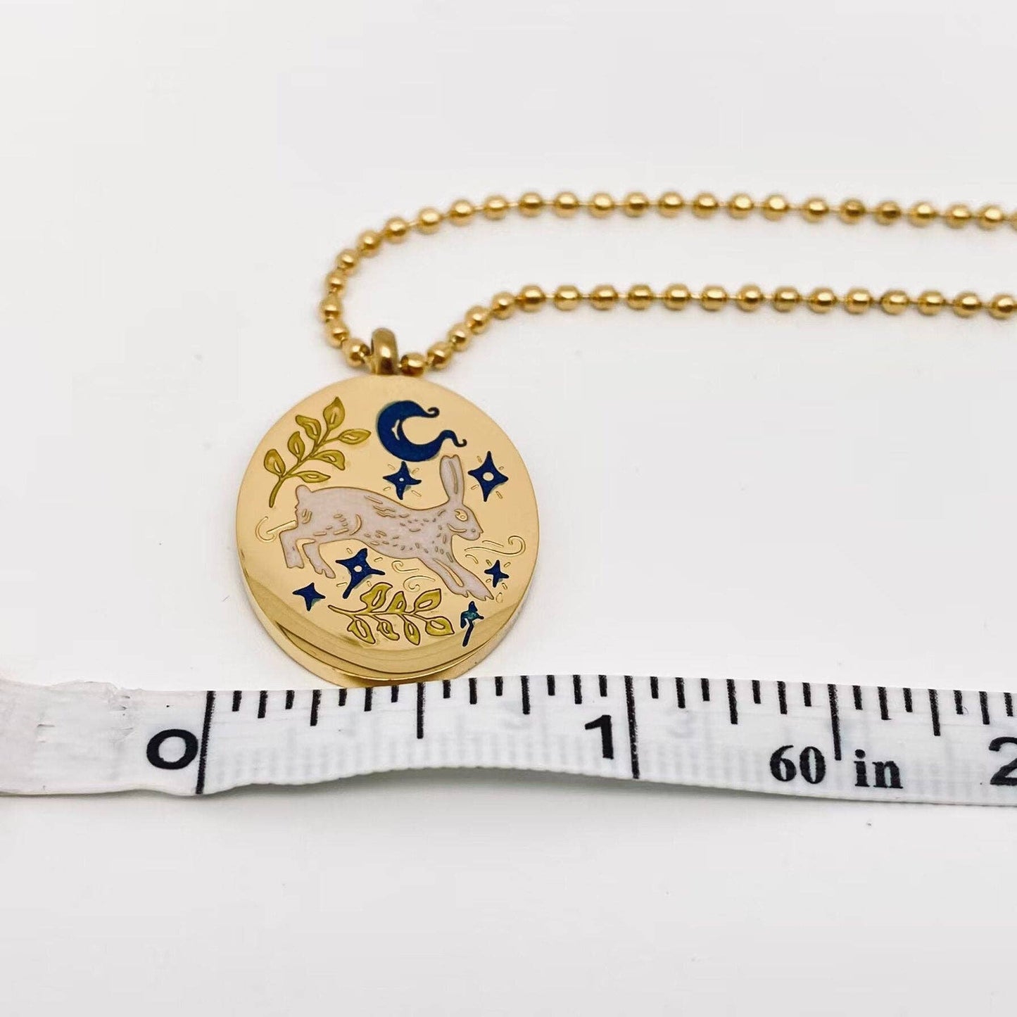 Enamel Rabbit Necklace