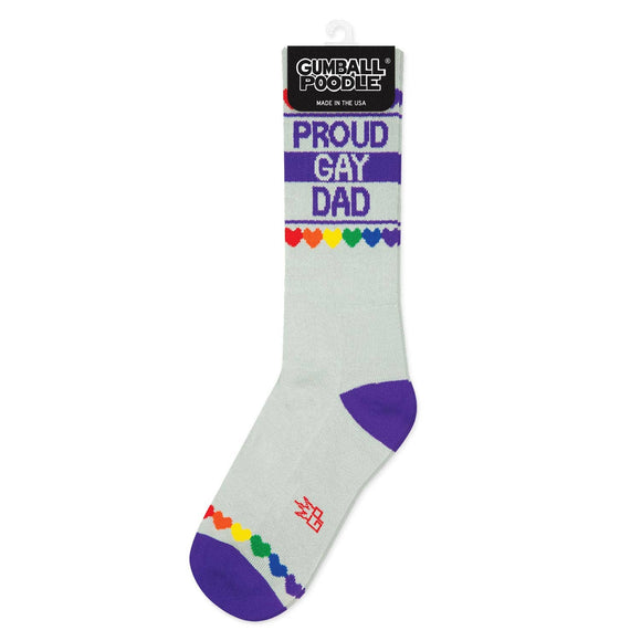 Proud Gay Dad Gym Crew Socks