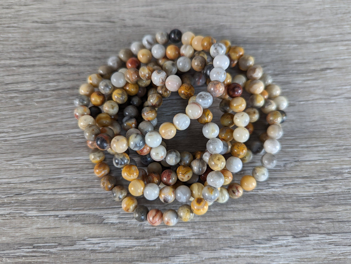 Gemstone Round Bead Bracelets