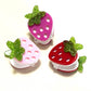 Mini Strawberry Glitter Hair Clips