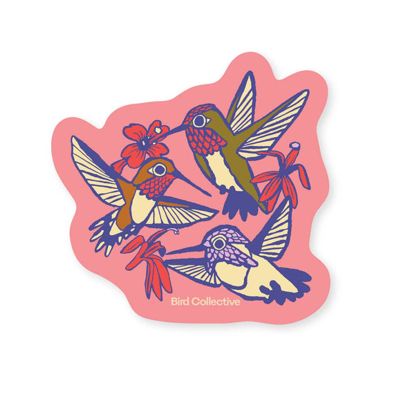 Hummingbird Art Sticker
