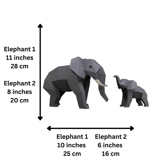 Elephants PaperCraft Art Kit
