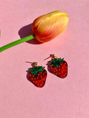 Mini Strawberries Earrings-1