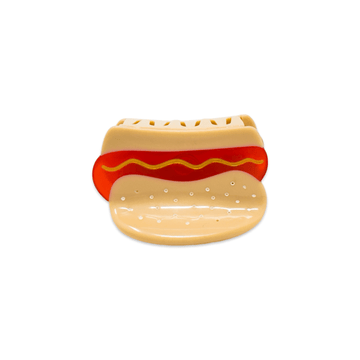 Mini Hot Dog Hair Claw Clip