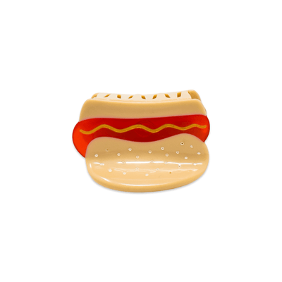 Mini Hot Dog Hair Claw Clip