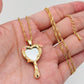 Enamel Mirror Necklace