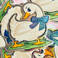 Goose Glitter Sticker