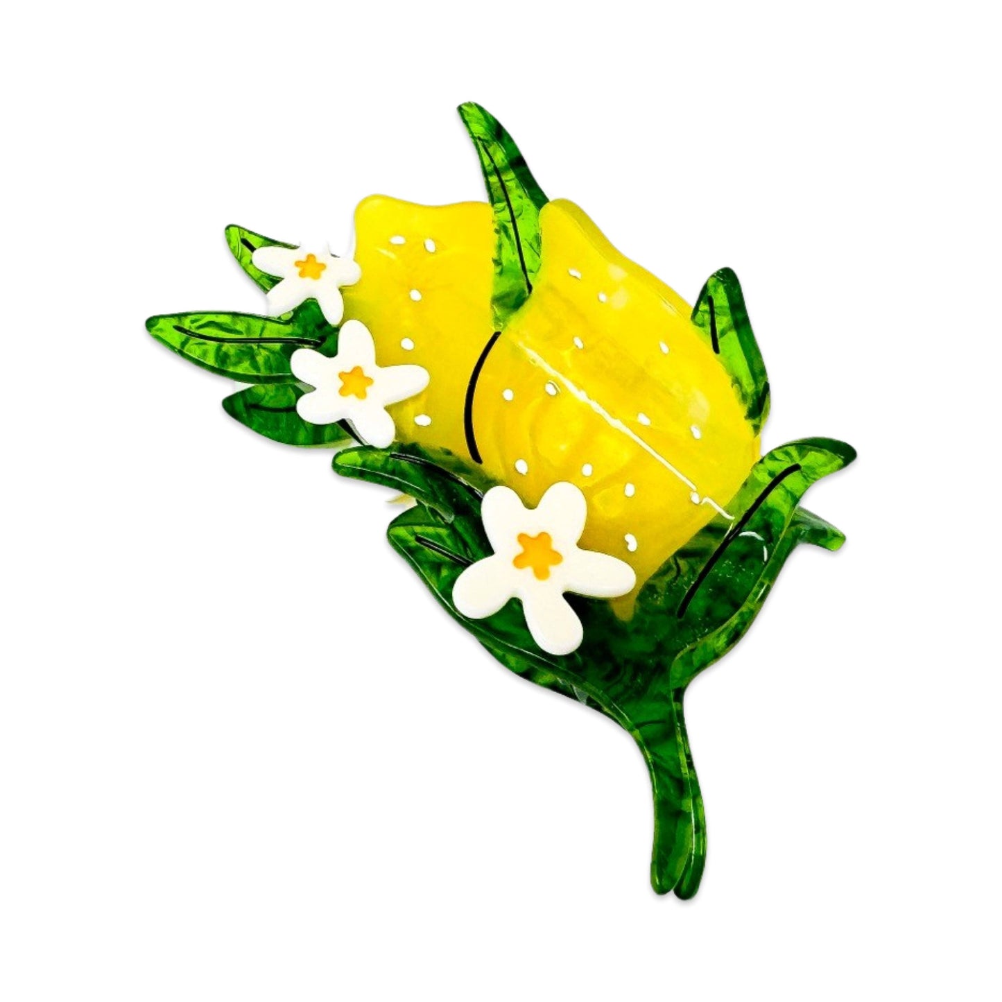 Lemon and Flowers Jenny Lemons Hair Claw