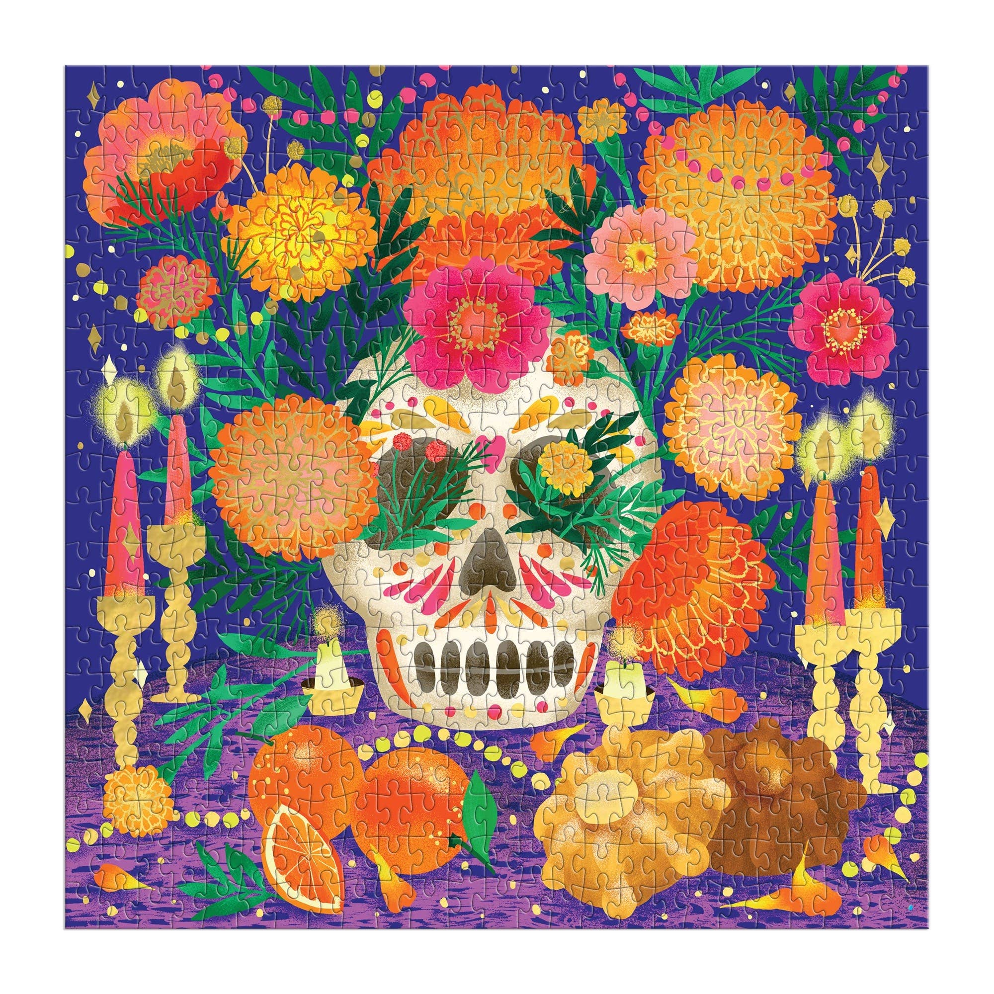Ofrenda del Dia de Muertos 500 Piece Foil Puzzle