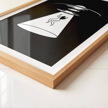 "Vinyl Nostalgia" UFO Art Print - 0