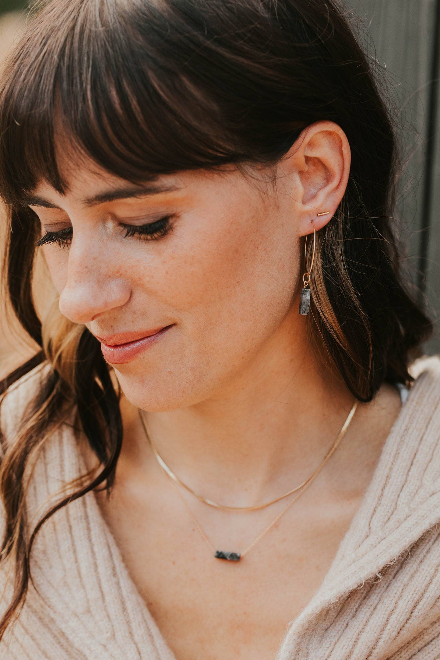 Hello Adorn: Tiny Bar Studs Earrings