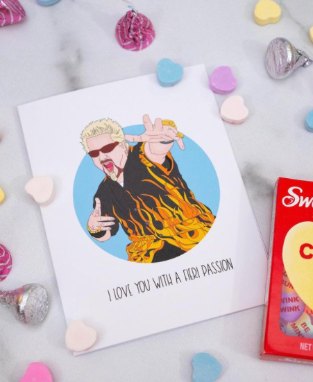 I Love You with a Fieri Passion Card