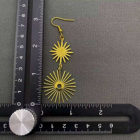 Sun Ray Dangle Earrings