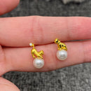 Cat Asymmetrical Stud Earrings-1
